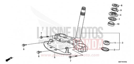 TIGE DE DIRECTION XL1000VB de 2011